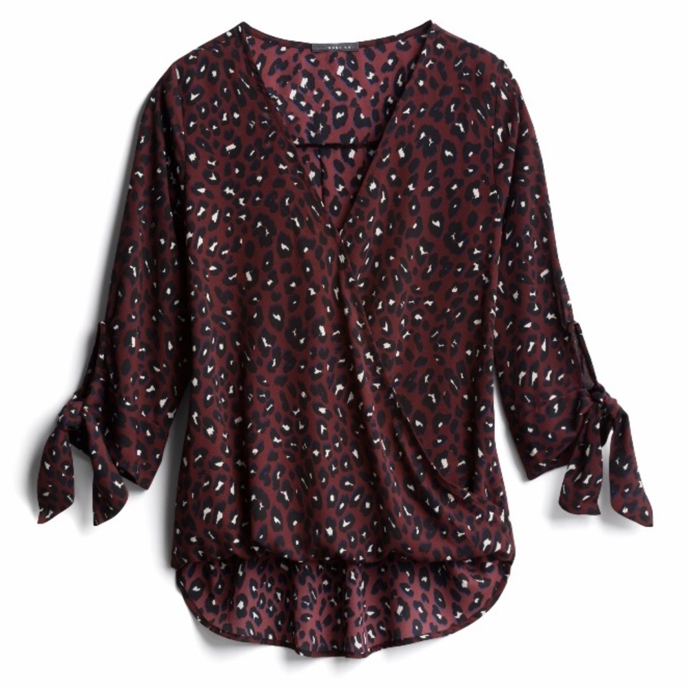 West Kei Allan Tie Sleeve High Low Blouse